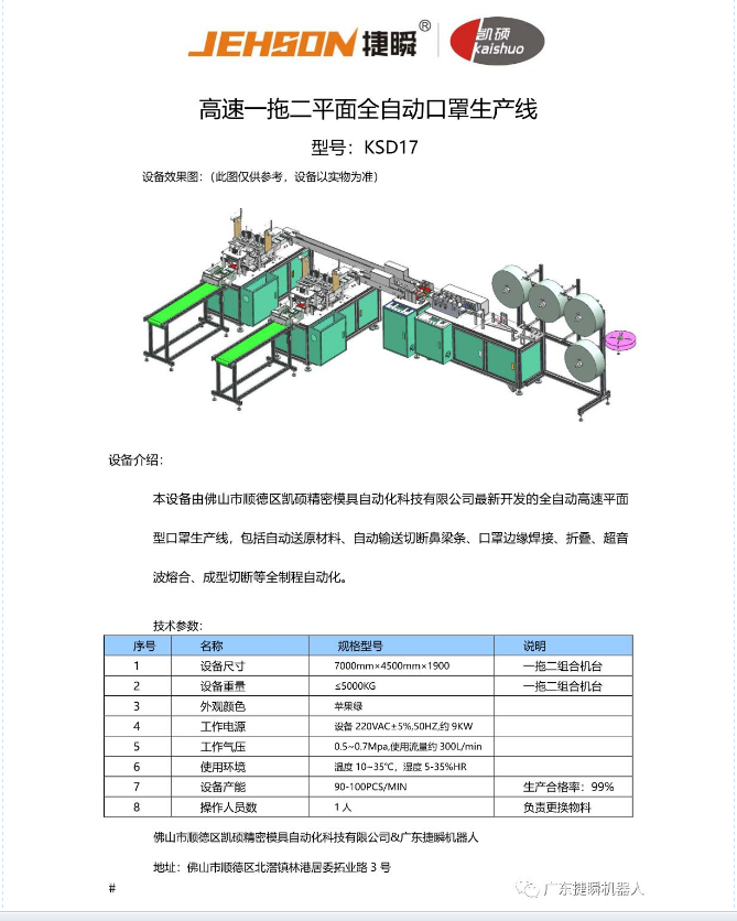 佛山日報為捷瞬打call！生產口罩機，不抬高價，力保15天出貨口罩生產線